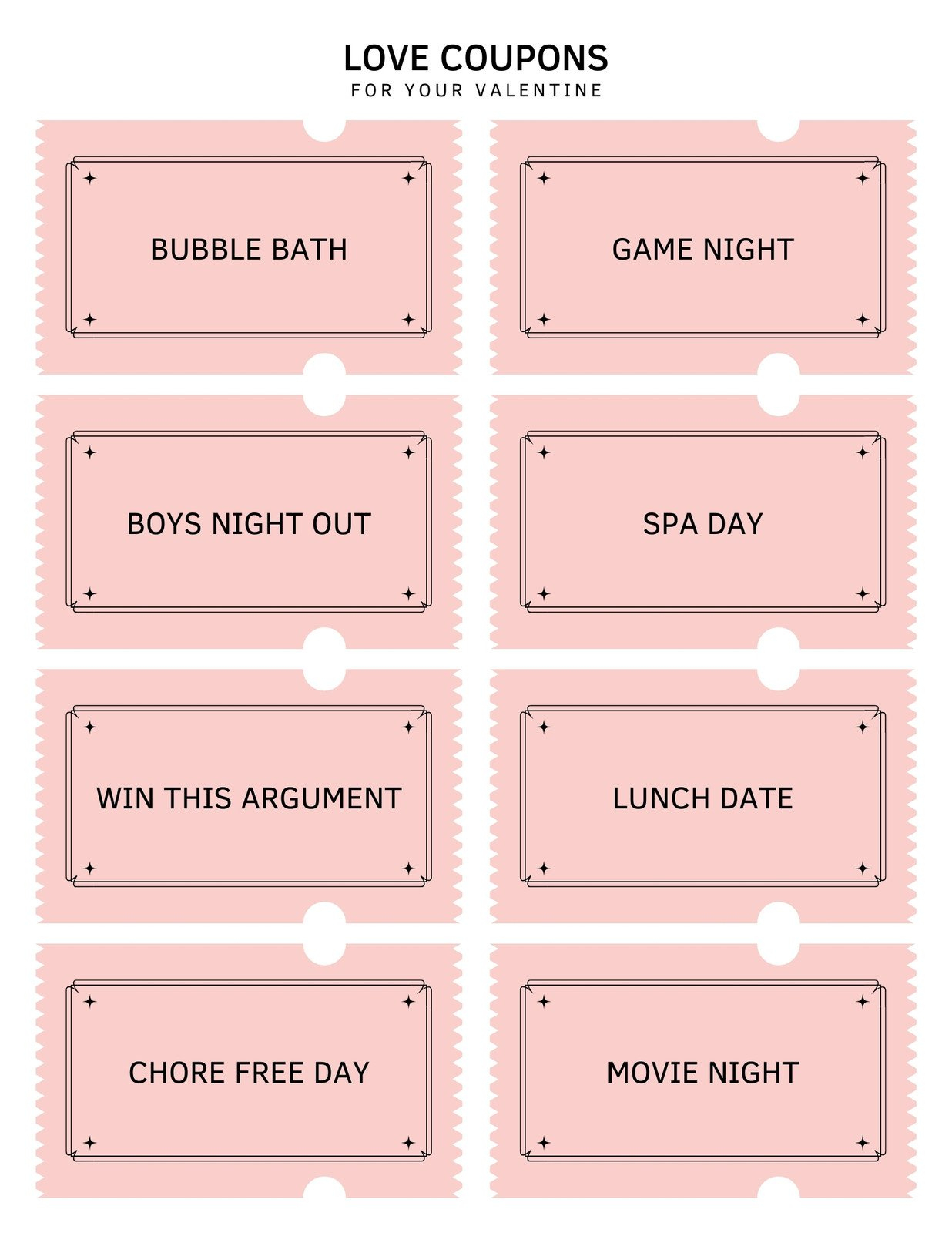 Printable Valentine Coupons For Him Coupon Girlfriend Photo Book in Free Printable Valentine&amp;amp;#039;s Day Coupons For Him