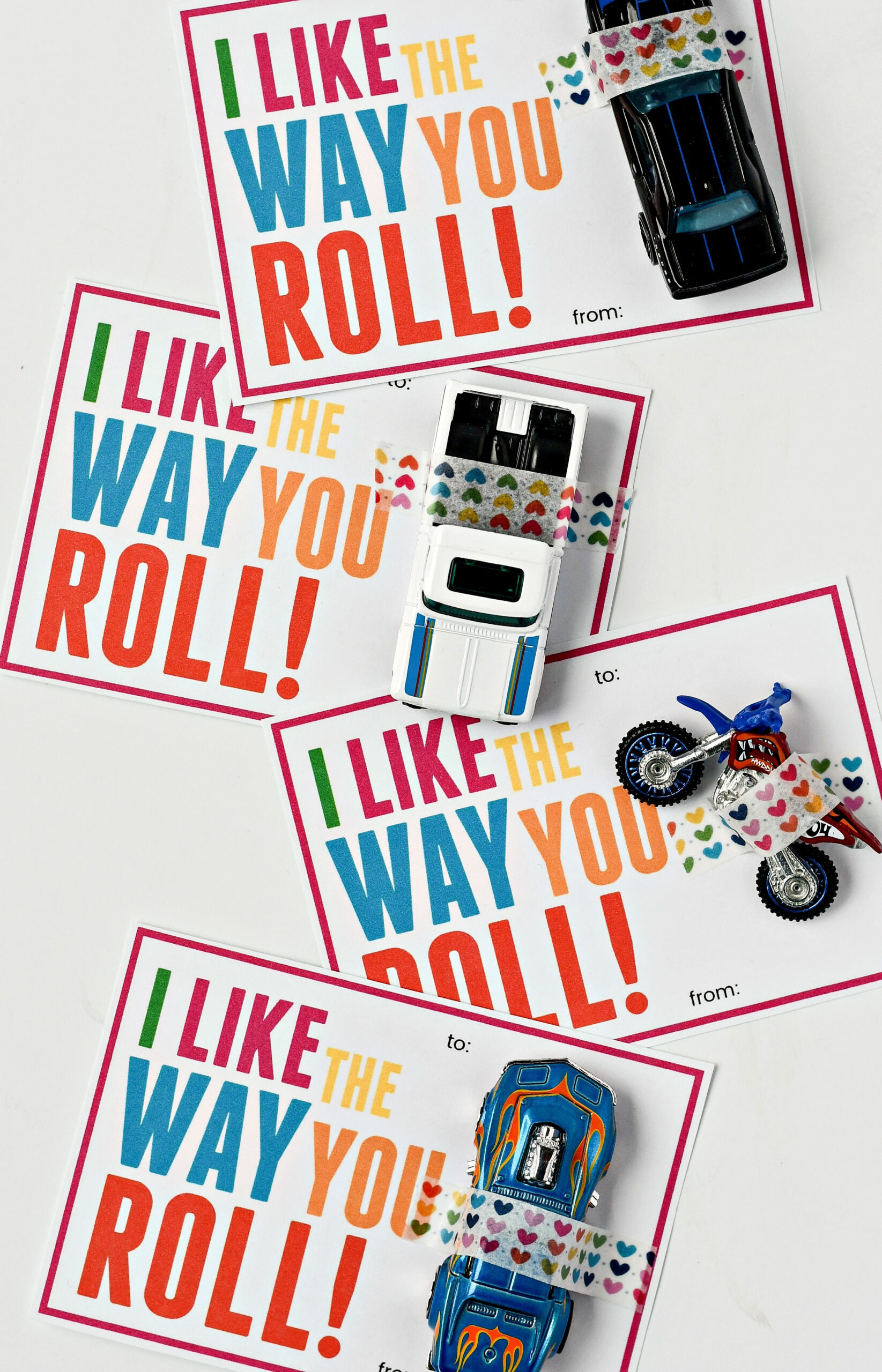 Printable Valentines Cards For Kids- I Like The Way You Roll with I Like The Way You Roll Valentine Printable