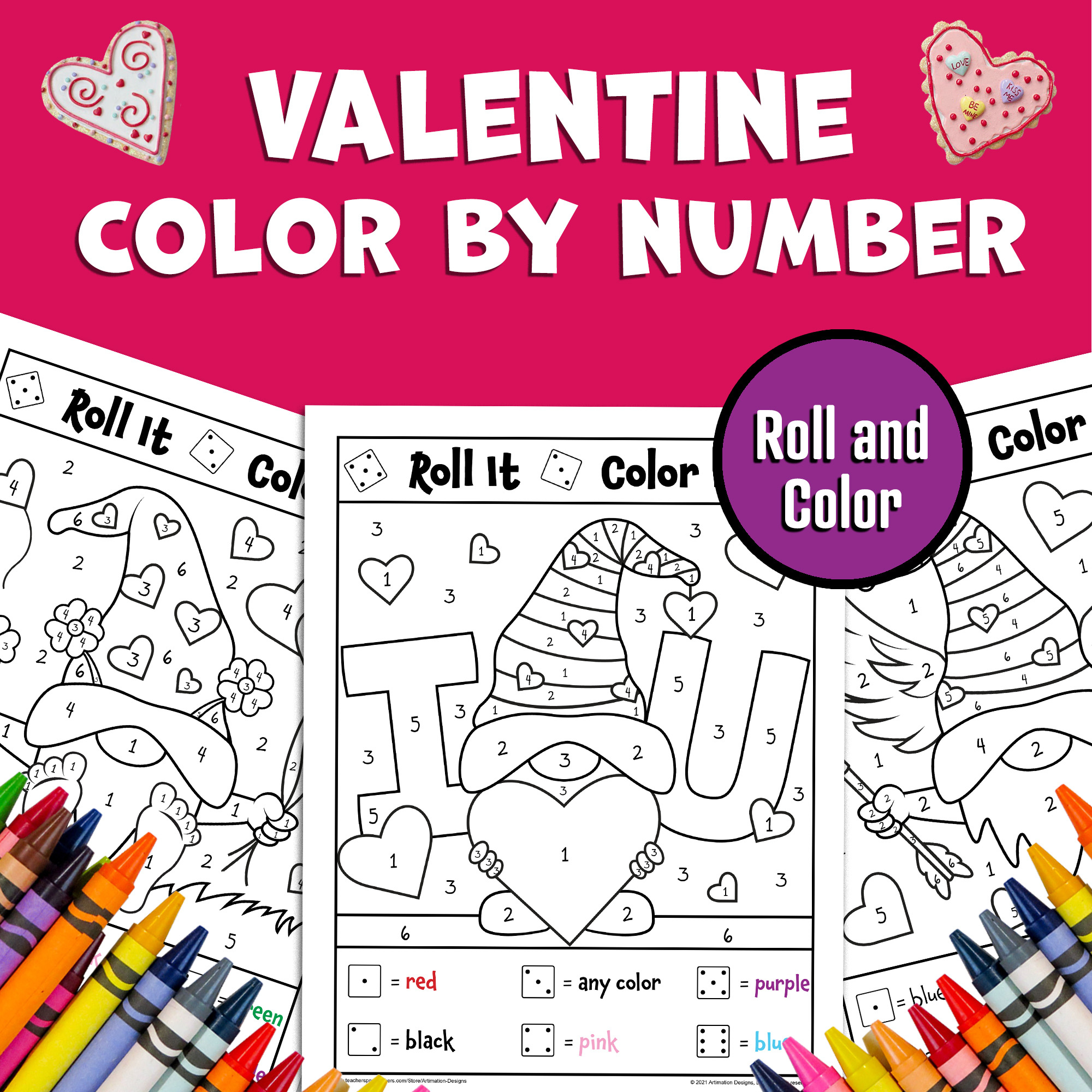 Printable Valentine&amp;#039;S Colornumber Valentine S Day Color throughout Free Printable Valentine&amp;amp;#039;s Day Color By Number