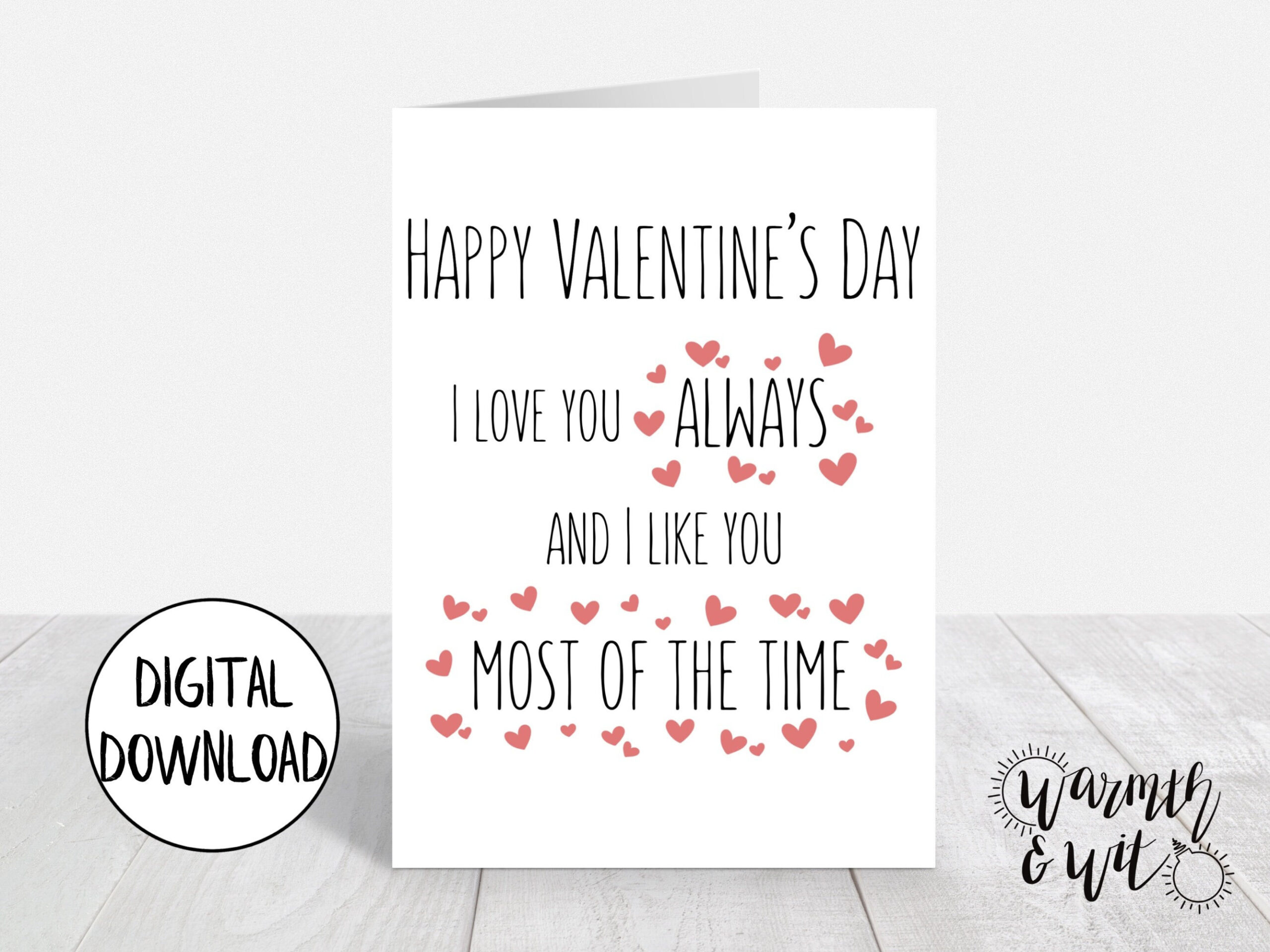 Printable Valentines Day Card Funny, Digital Valentines Day Card for Valentines Card For Husband Printable