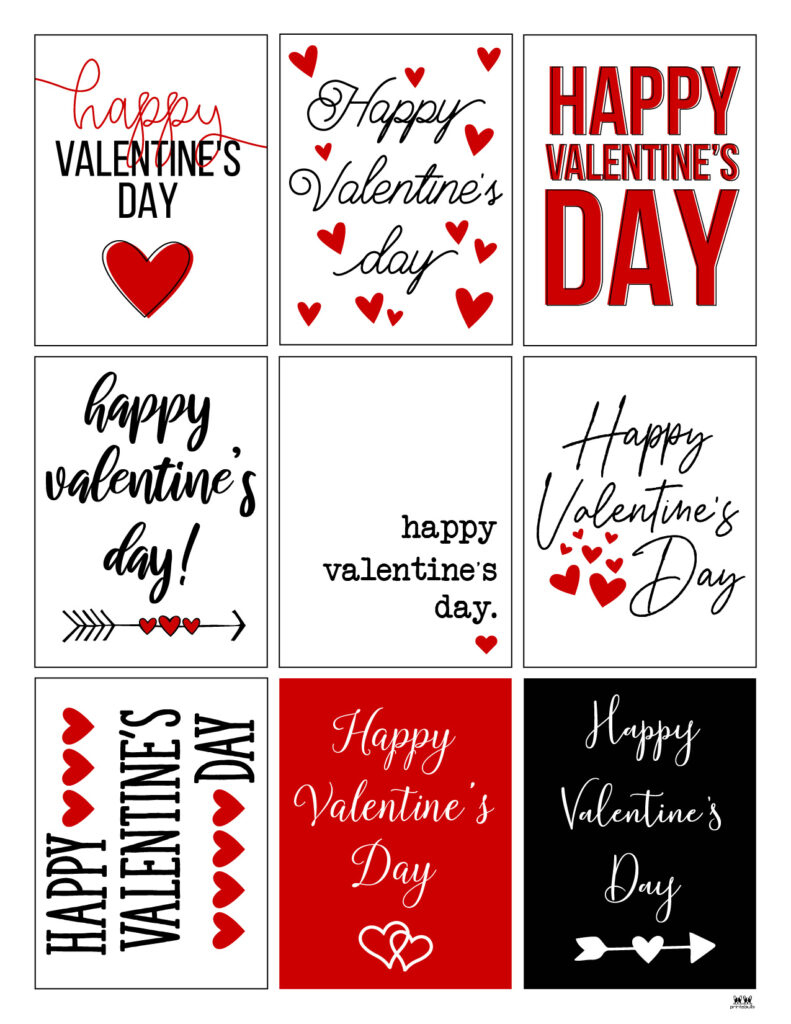 Printable Valentine'S Day Cards - 250+ Free Printables | Printabulls for Printable Valentine Messages