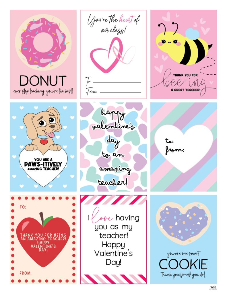 Printable Valentine'S Day Cards - 250+ Free Printables | Printabulls pertaining to Valentines Cards For School Printable