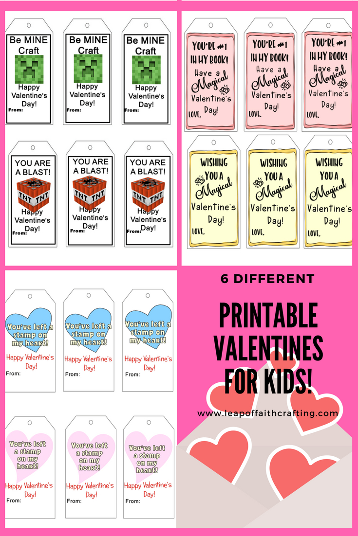 Printable Valentines For Kids: Three Different Printable Tags regarding Printable Valentine Tags For Kids