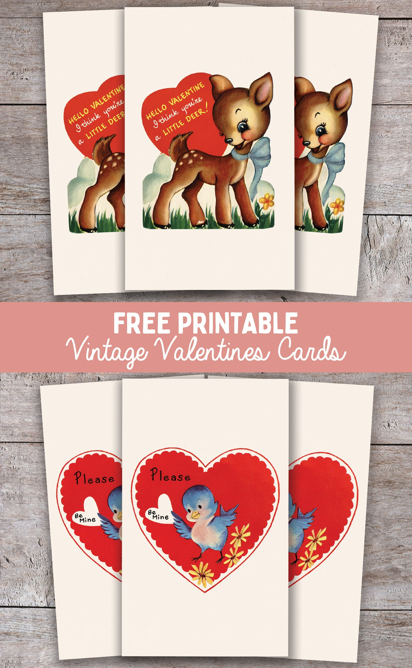 Printable Vintage Valentines Cards - Live Laugh Rowe intended for Vintage Valentine Printables Free