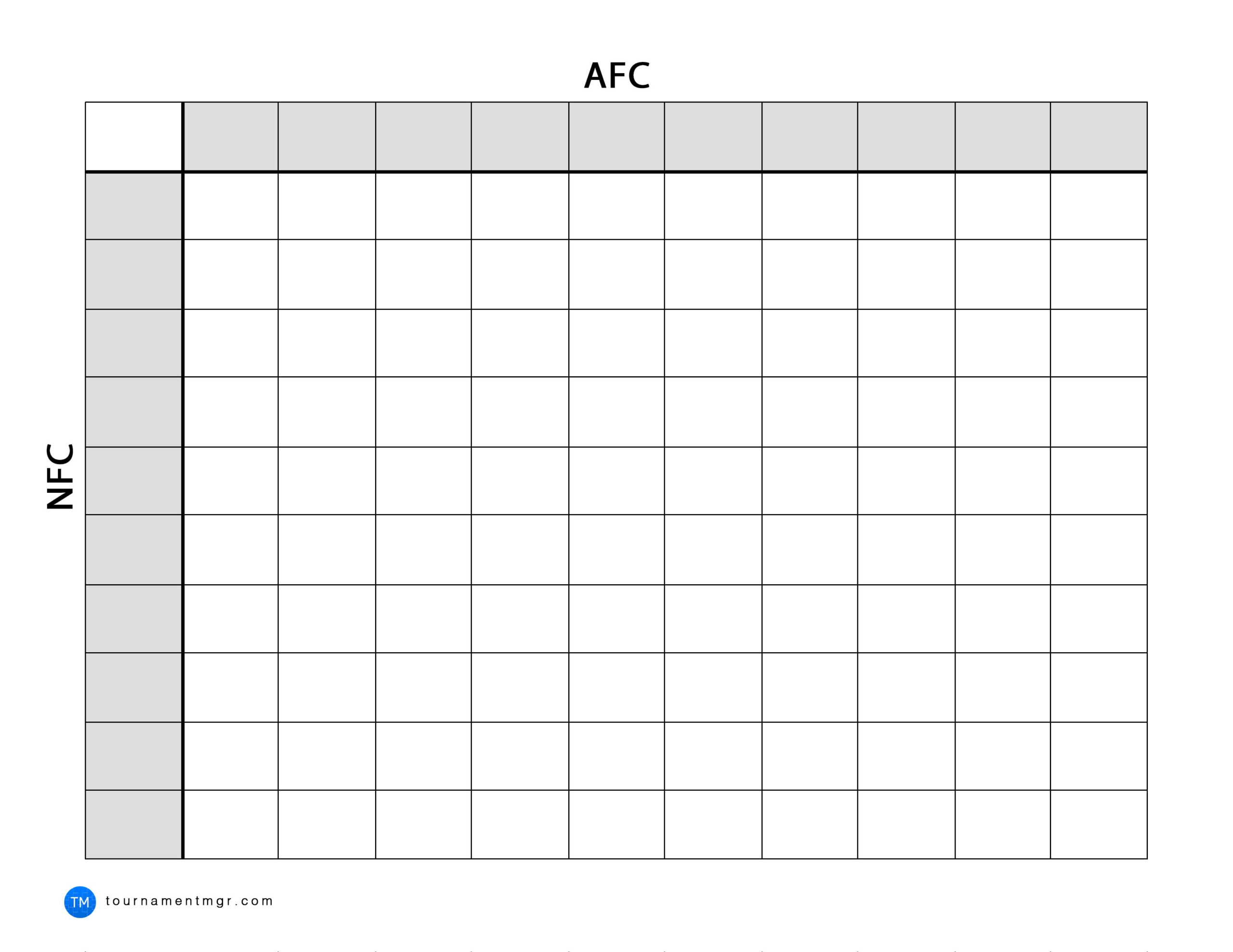 Printables in Printable Brackets Super Bowl Squares