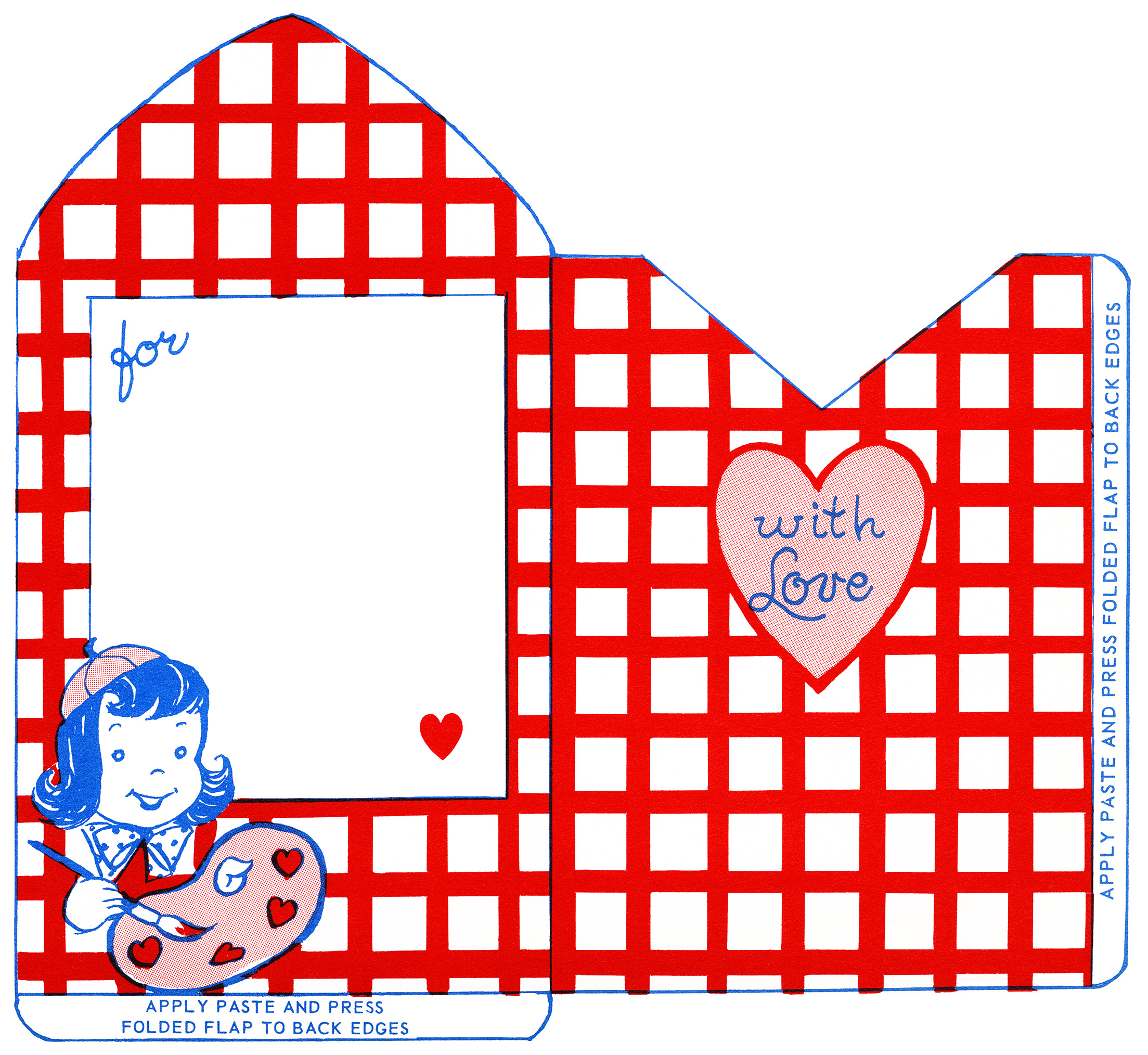Retro Valentine Envelopes - The Old Design Shop inside Printable Valentine Envelope Template