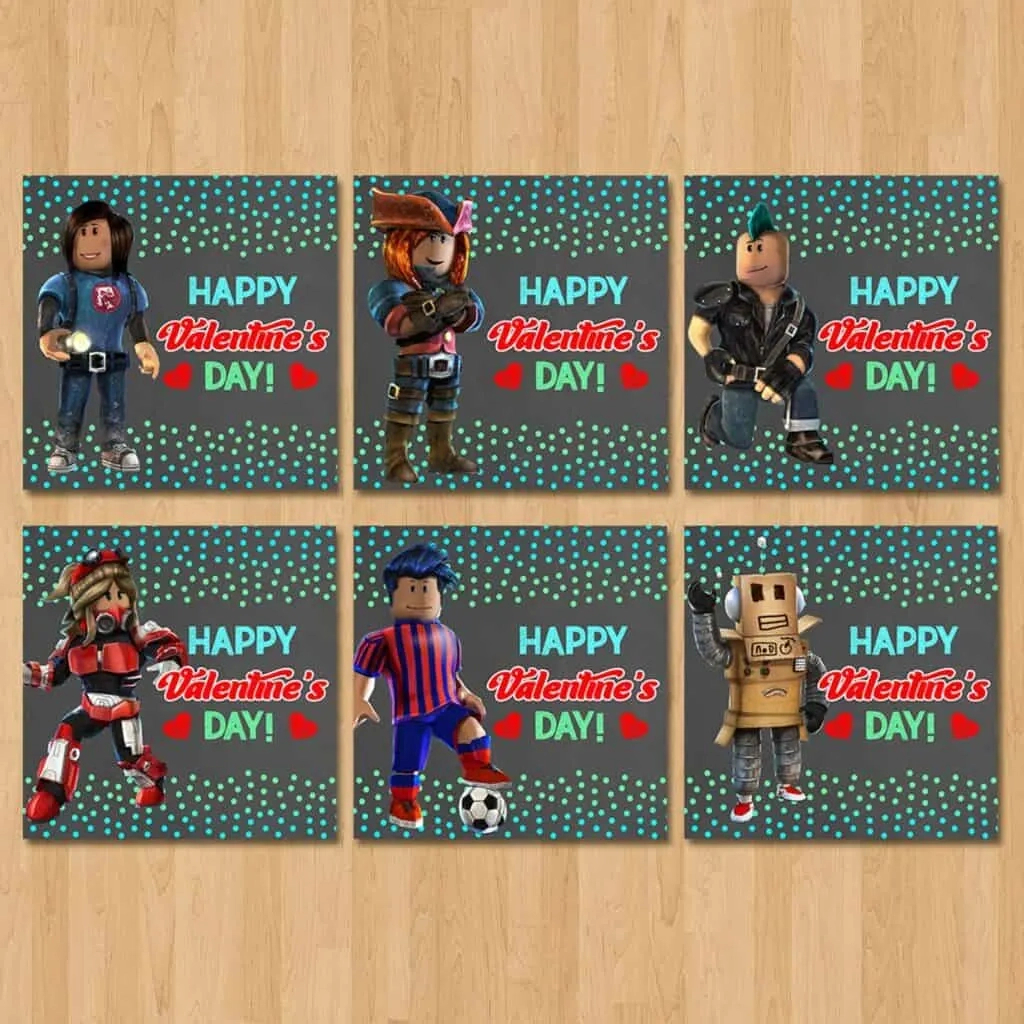 Roblox Valentines For Kids - Fun Valentine Roblox Gifts with Free Printable Roblox Valentines Cards