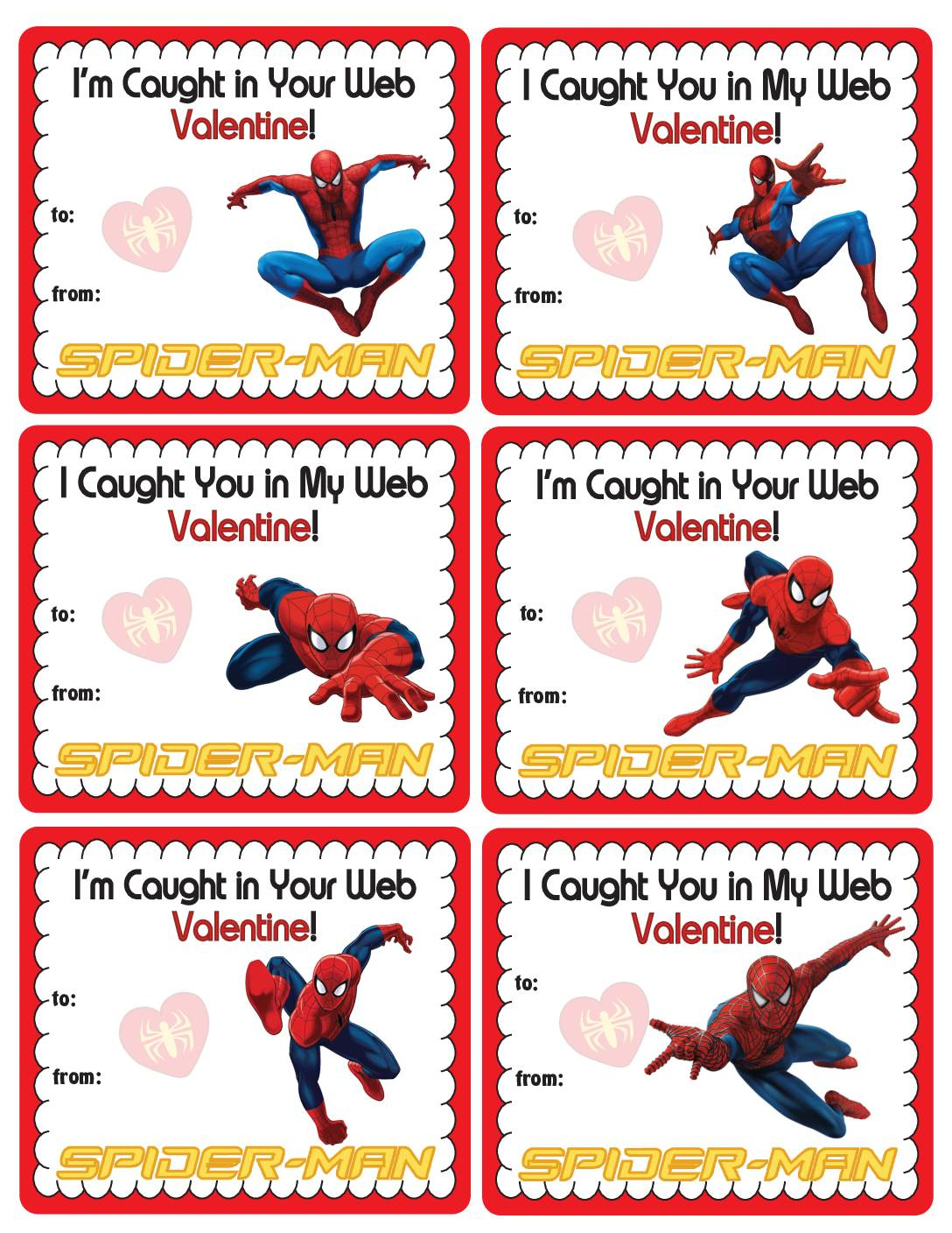 Same Day Delivery Valentine Card Free Printable Spiderman inside Free Printable Spiderman Valentines