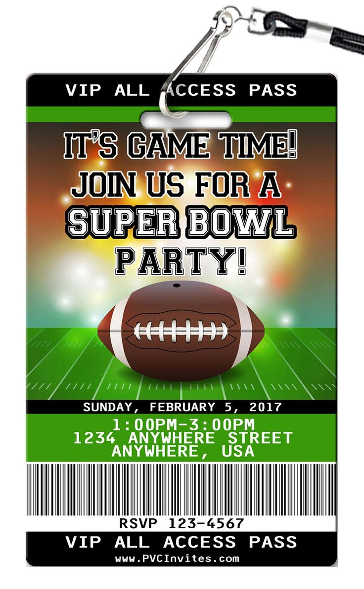 Search: 2 Results Found For  regarding Printable Super Bowl Invitations