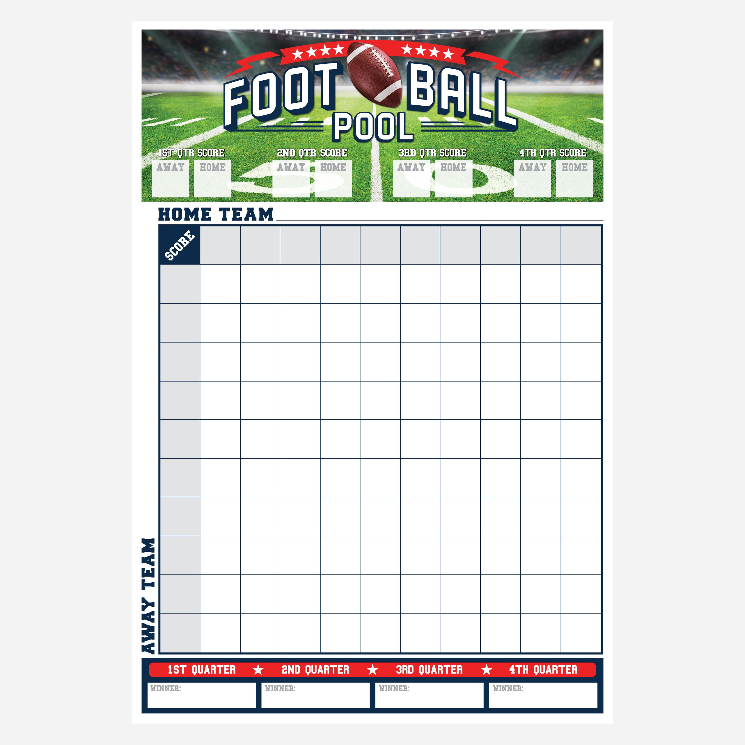 Super Bowl 2026 Quadrate Quadrate, Super Bowl 2026 Quadrate Blatt regarding Super Bowl 2026 Squares Printable
