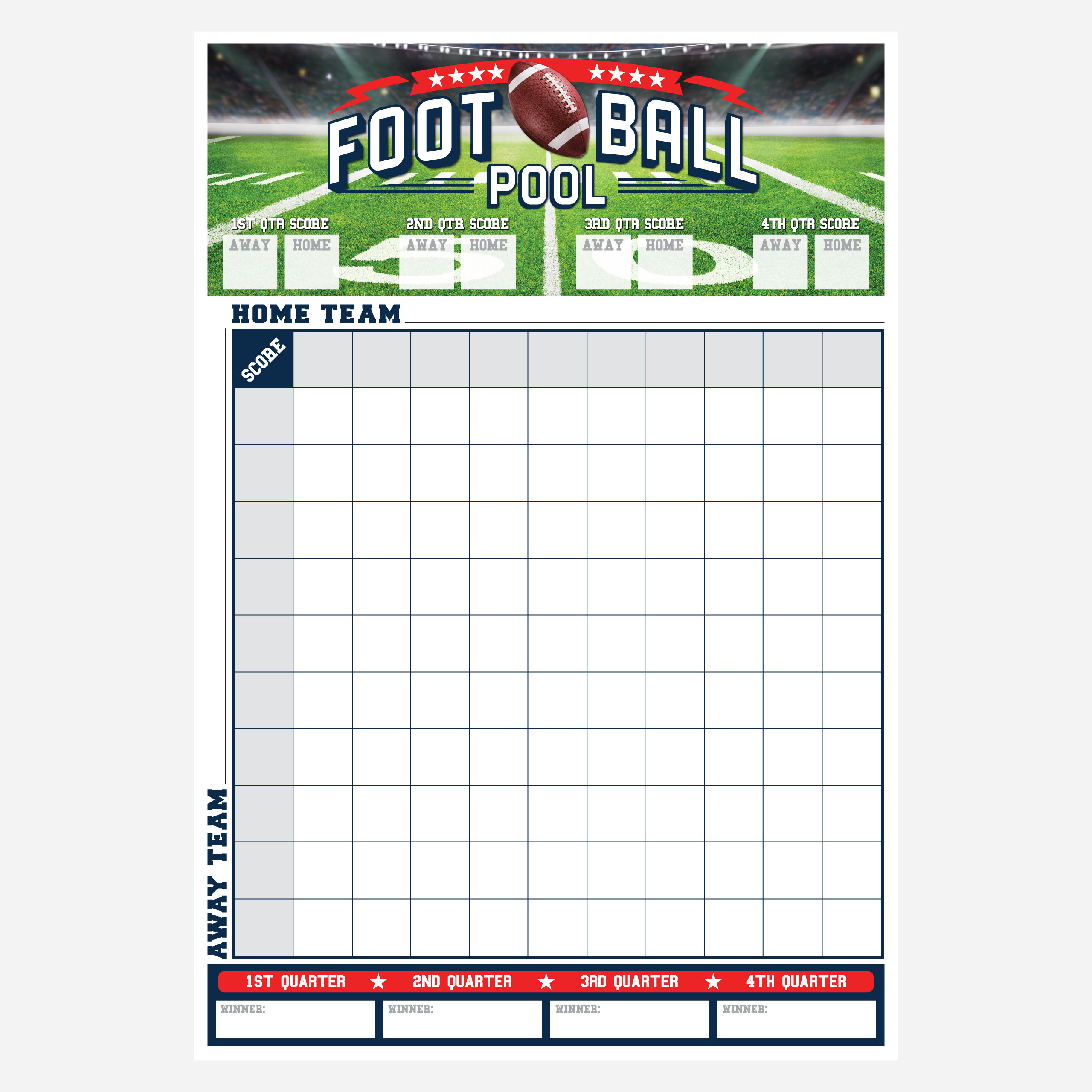 Super Bowl 2026 Quadrate Quadrate, Super Bowl 2026 Quadrate Blatt within Super Bowl 2026 Printable