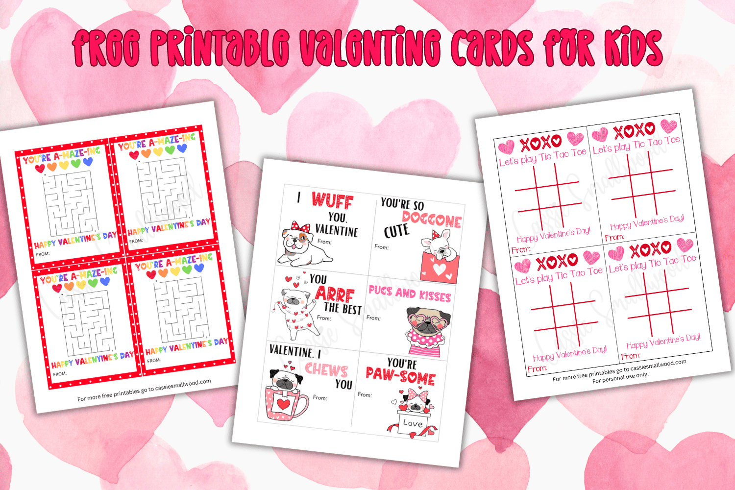 The Cutest Free Printable Valentine Exchange Cards For Kids intended for Printable Valentine For Kids