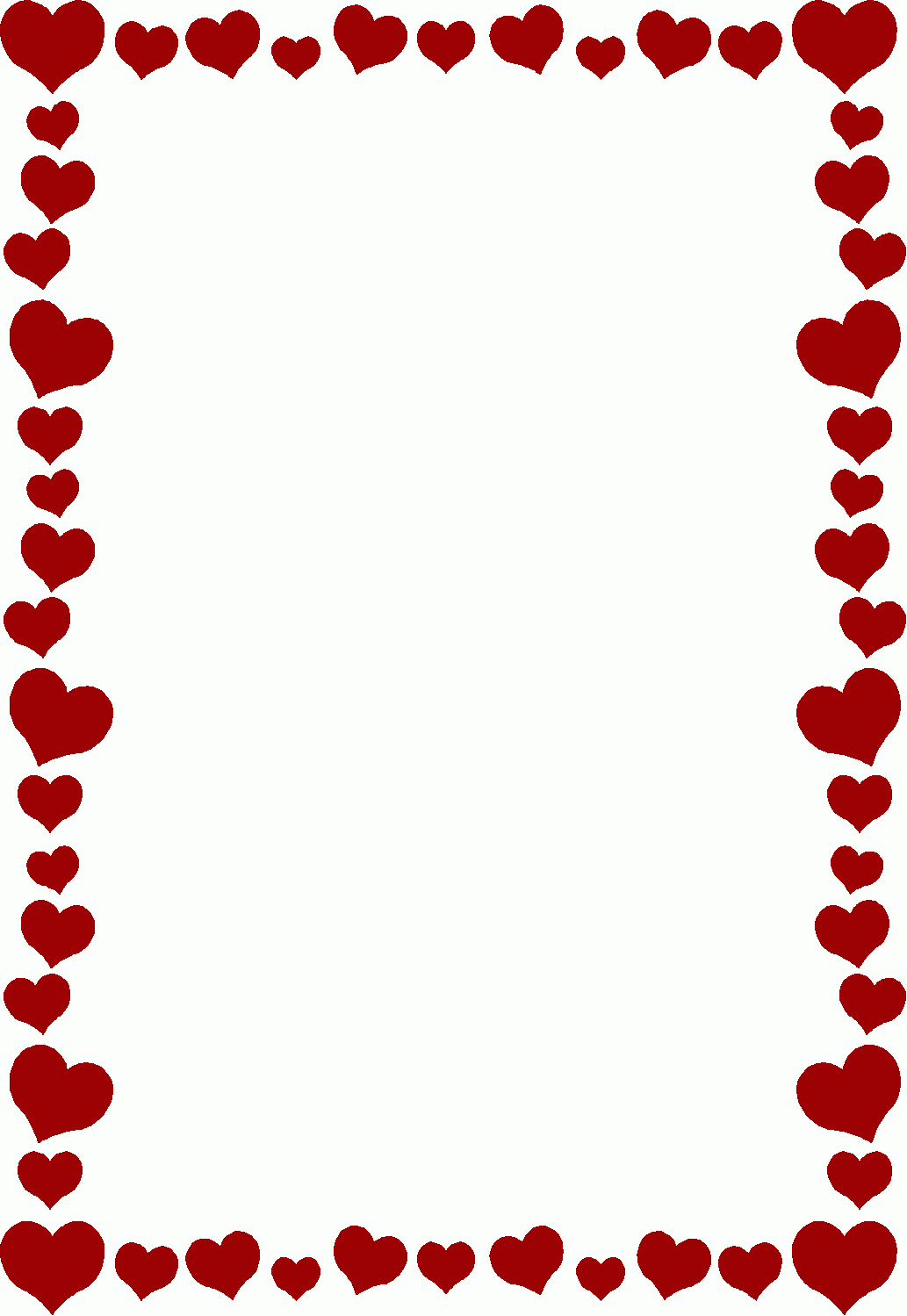 Valentine Border Crossword Clue Clipart Valentines Day Borders 10 throughout Printable Valentine Borders and Frames