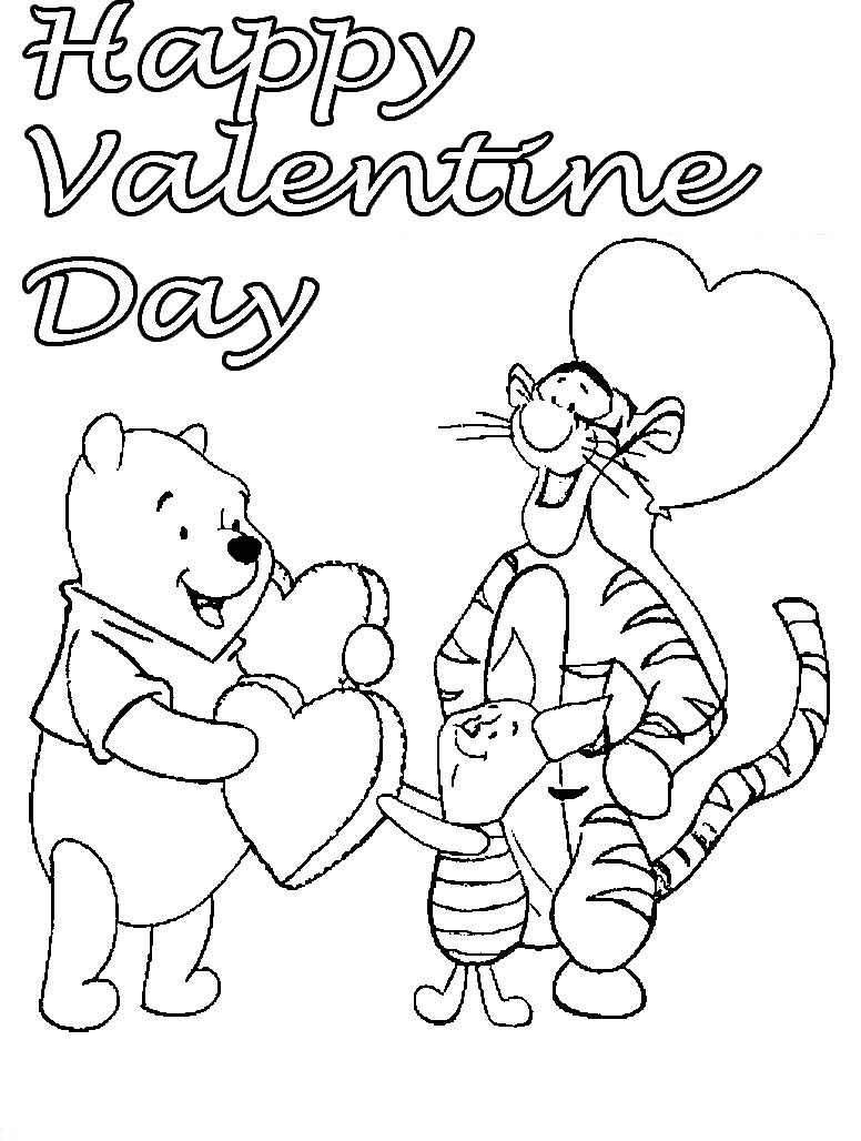 Valentine Coloring Sheets Free Printable Cute Valentines Day with regard to Free Printable Coloring Sheets For Valentine's Day
