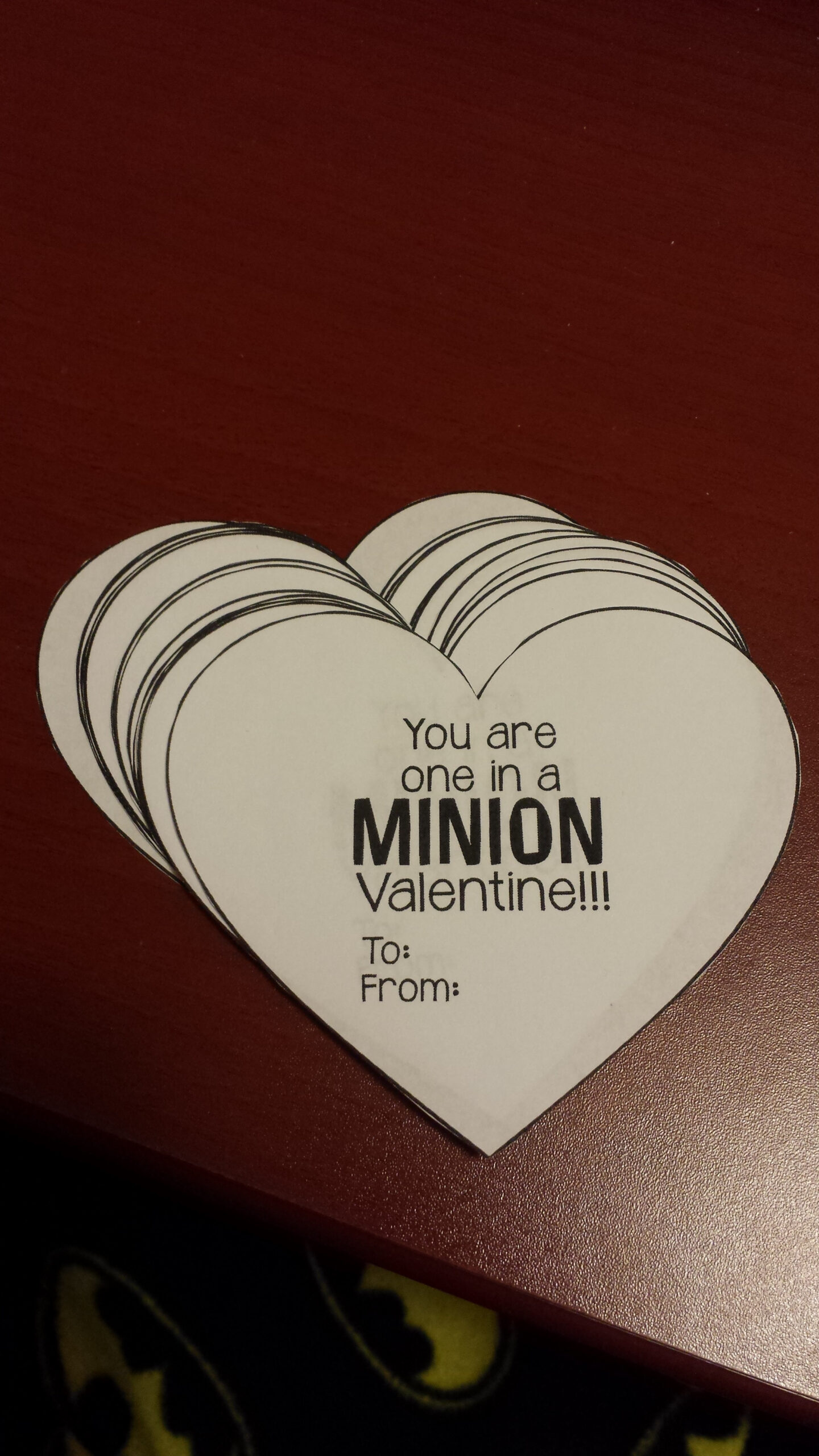 Valentine: Diy One In A Minion | Making It Count! pertaining to Valentine Your One in a Minion Printable