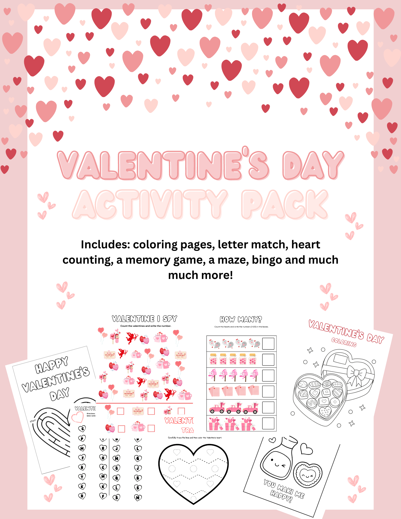 Valentine'S Day Activity Pack Free Printable For Kids — Tiaras pertaining to Free Printable Valentine'S Day Games