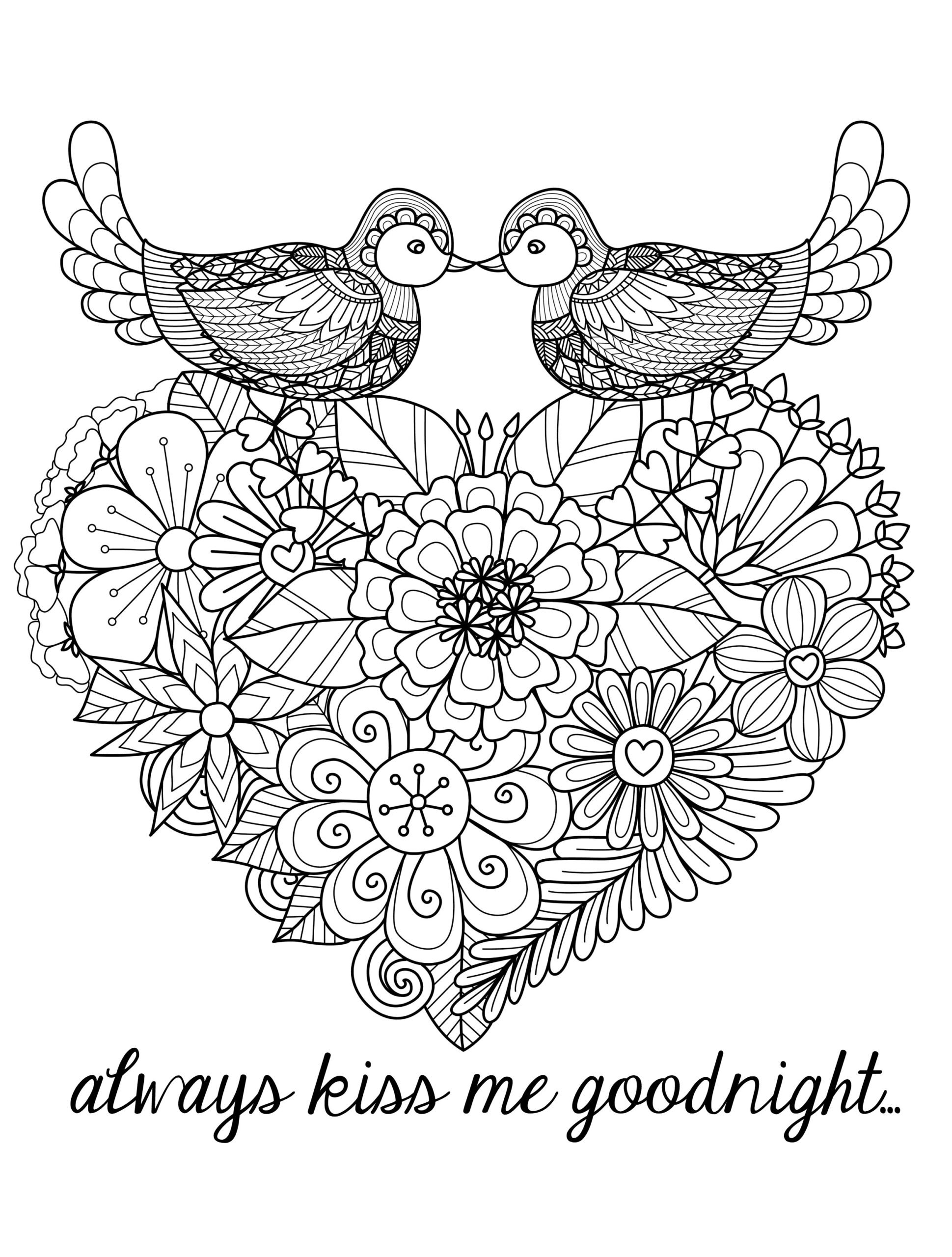 Valentines Day Coloring Pages For Adults Printable Modern Cute And with Valentine Adult Coloring Pages Printable