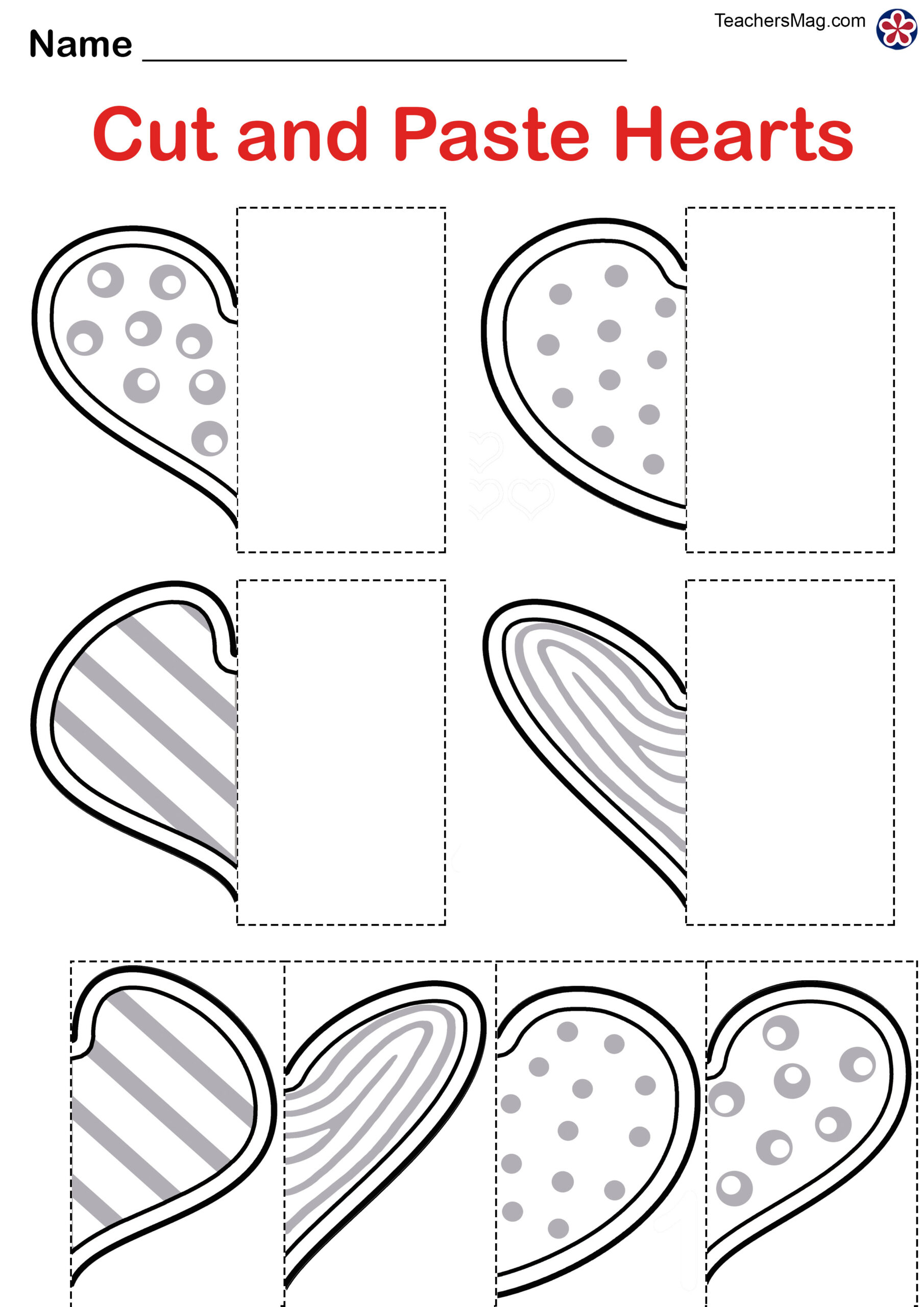 Valentine&amp;#039;S Day Free Worksheets For Preschool. Teachersmag inside Free Printable Valentine Worksheets For Kindergarten