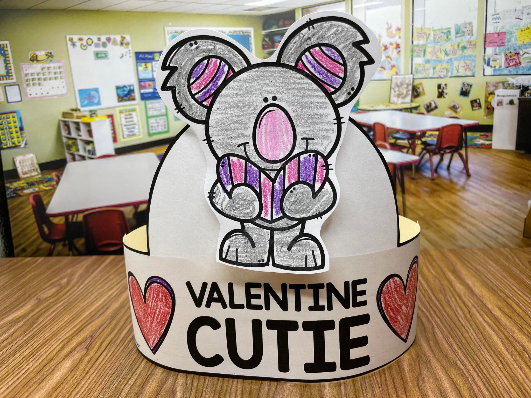 Valentine'S Day Hat Free Printables - Simply Kinder intended for Valentines Day Headband Printable