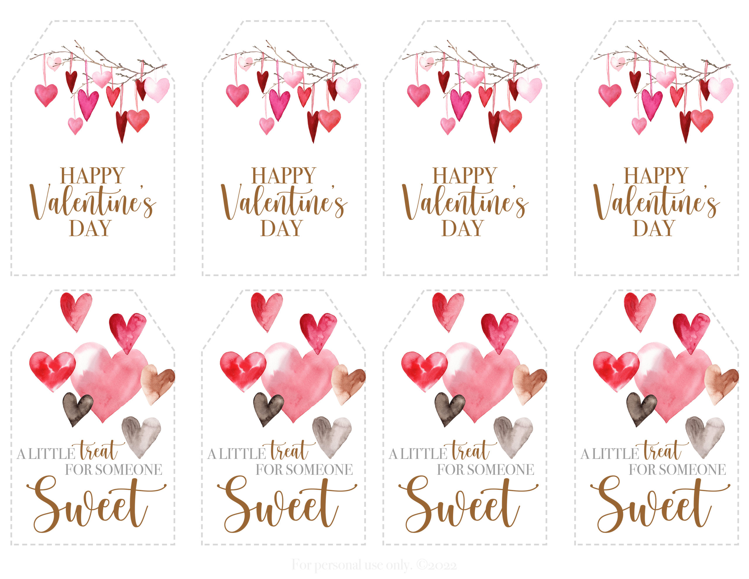 Valentine&amp;#039;S Day Printable Collection – Free Printables - Mother Thyme for Free Printable Printable Valentines