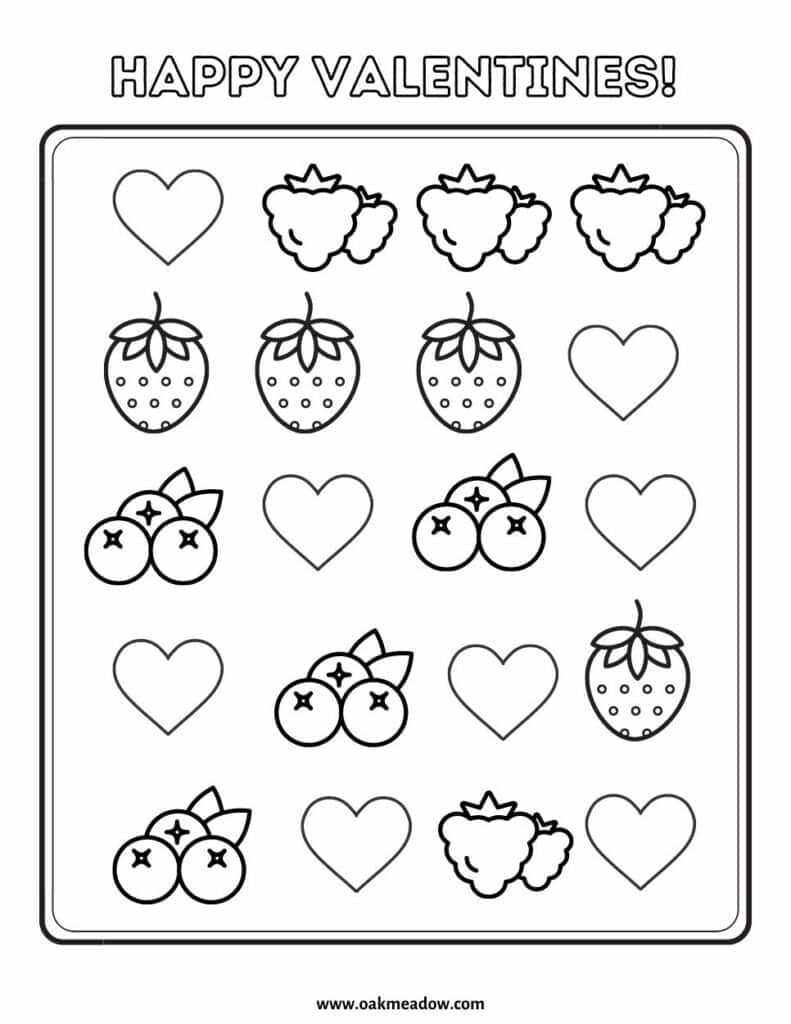 Valentines Day Printables | Oak Meadow within Valentines Day Printable Activities