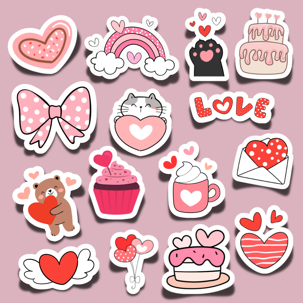Valentine'S Day Printables: Stickers, Cards, & More! pertaining to Valentine Stickers Printable