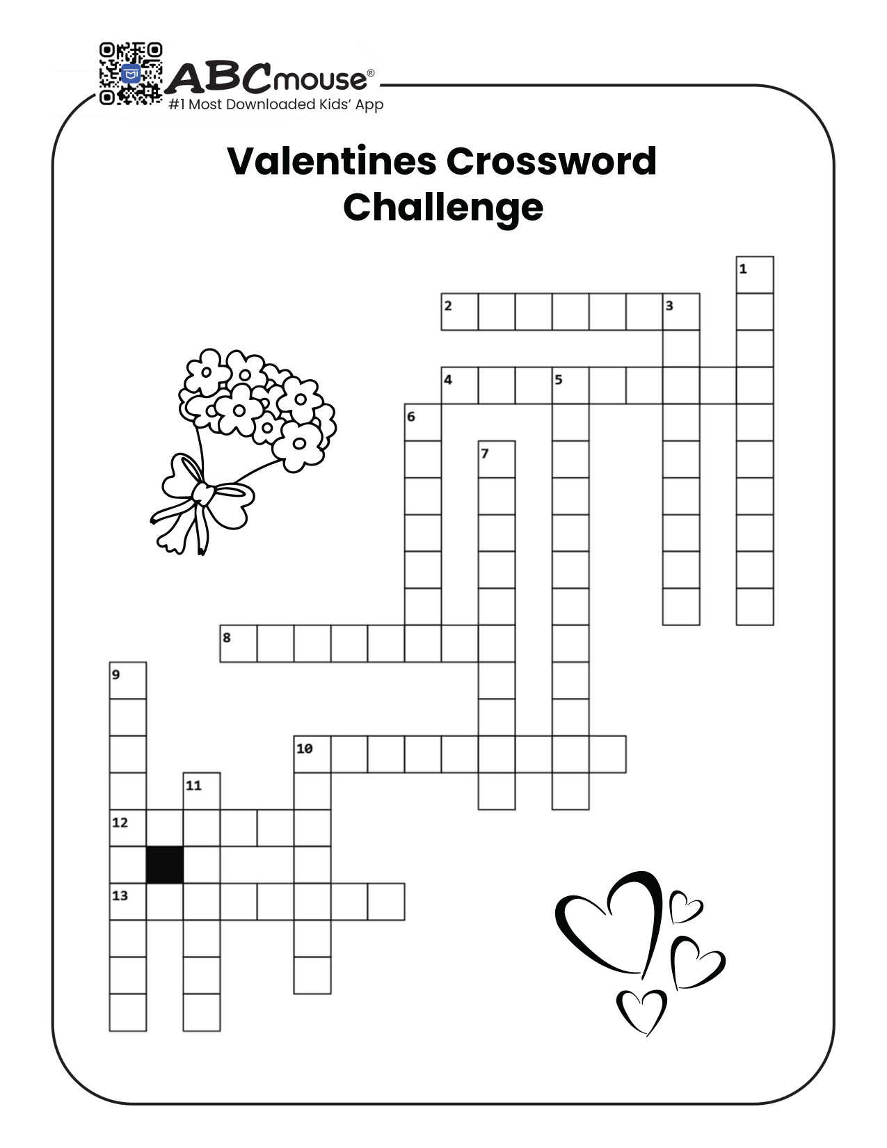 Valentine'S Day Word Searches, Word Scrambles, Crossword Puzzles throughout Free Printable Valentine'S Day Crossword Puzzles