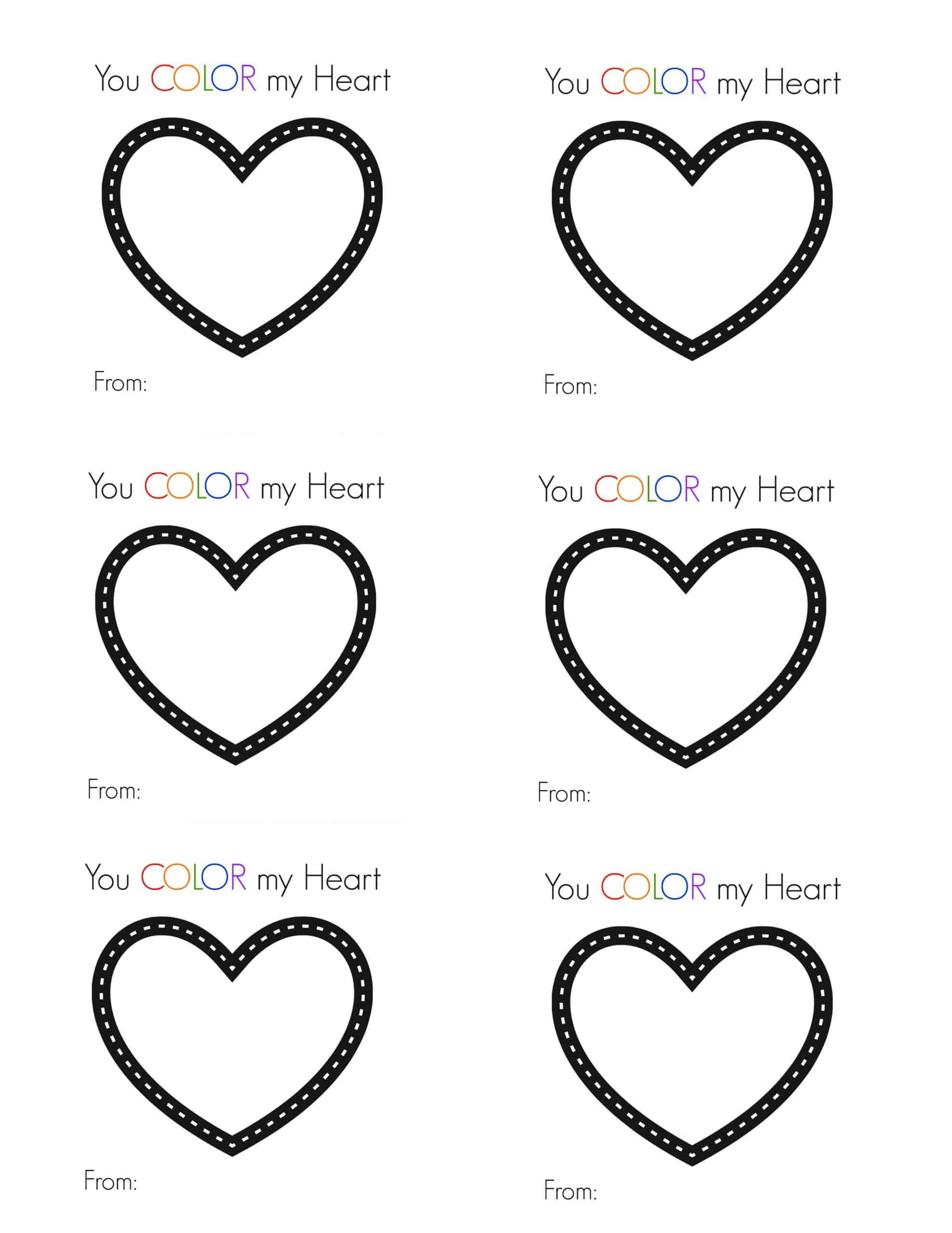 Valentines Printable Hearts - Printable Party Favors pertaining to Free Printable Valentines Black And White