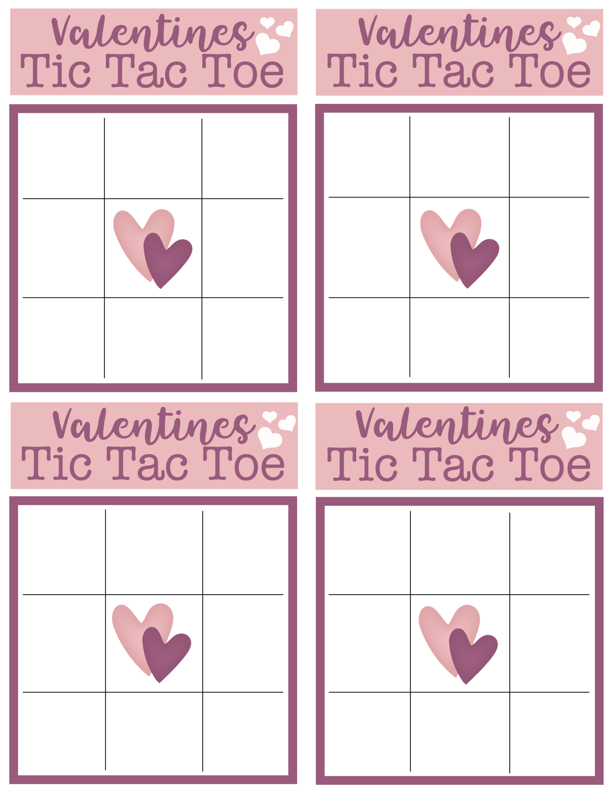 Valentines Tic Tac Toe Printable | Simply Being Mommy for Printable Valentine Tic Tac Toe