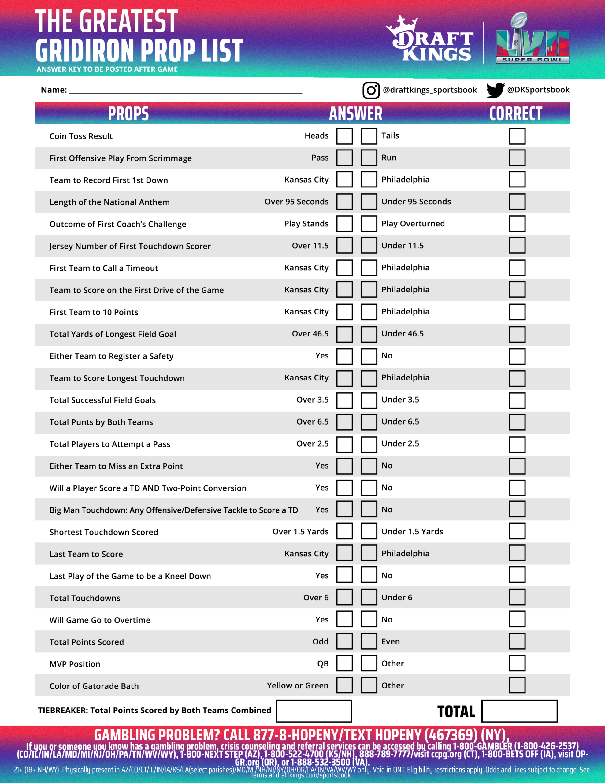 We&amp;#039;Ve Got A Printable Super Bowl Prop Bet Scorecard For You, With intended for Super Bowl Prop Bet List Printable