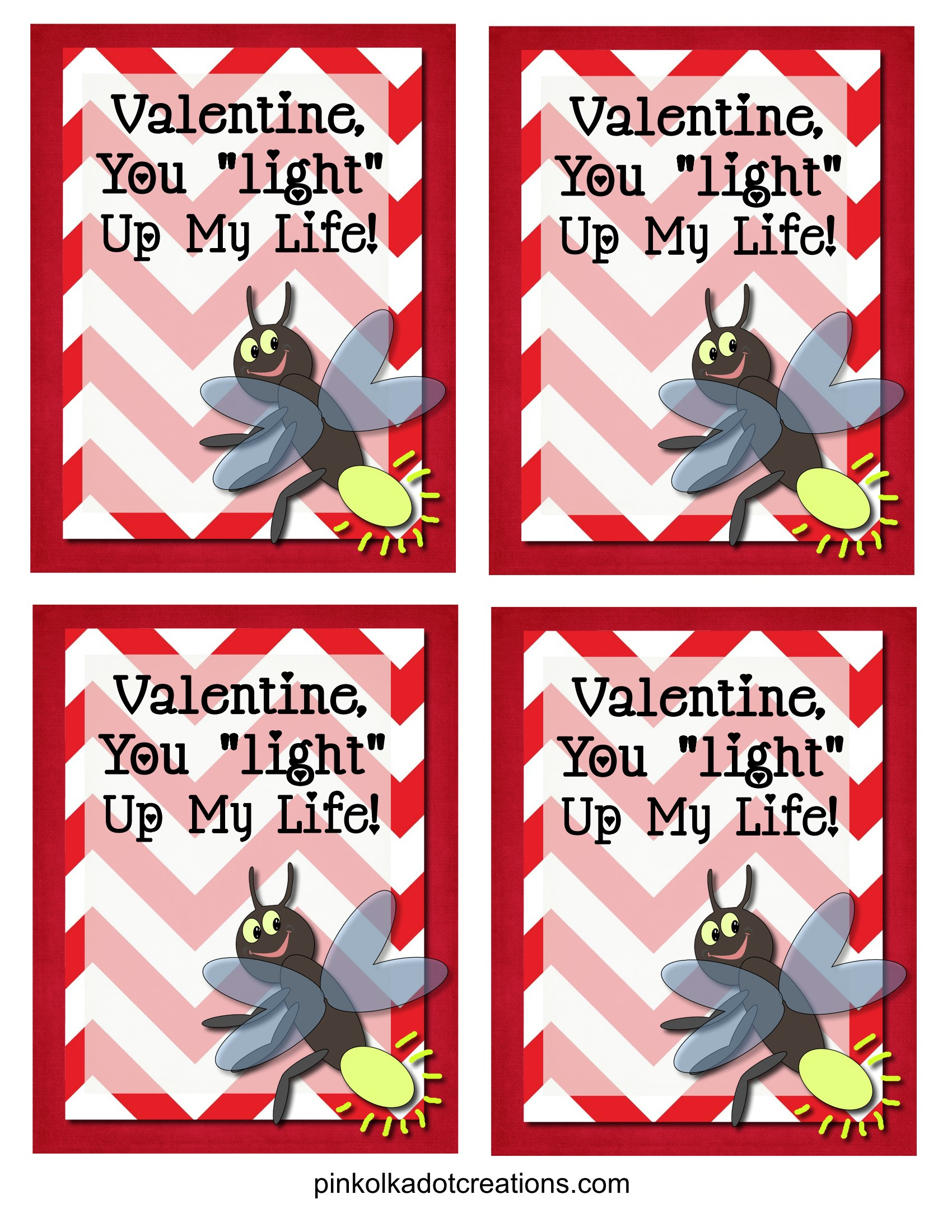 You Light Up My Life Valentine Archives - Pink Polka Dot Creations inside You Light Up My Life Valentine Free Printable