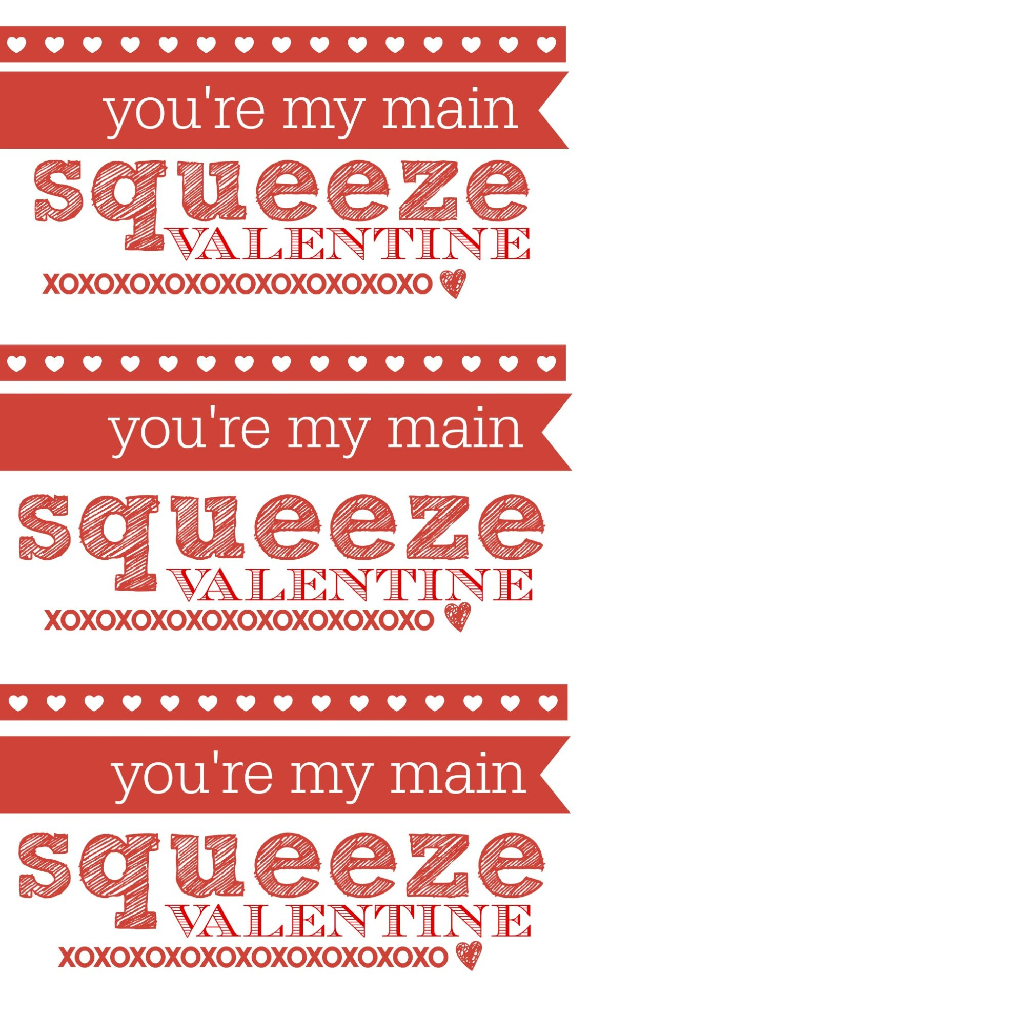 You'Re My Main Squeeze - Baby/Toddler Valentine - Sew Woodsy in You'Re My Main Squeeze Valentine Printable