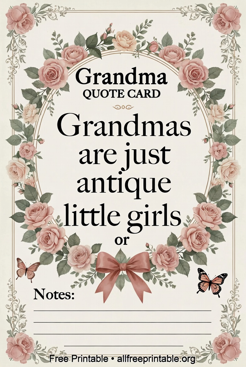 All About Grandma Free Printable - AllFreePrintable.Org (3)