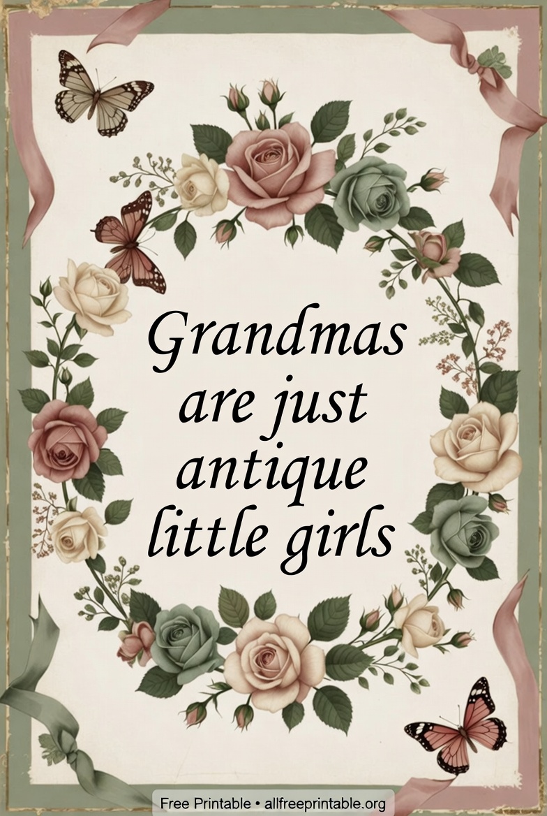 All About Grandma Free Printable - AllFreePrintable.Org (6)