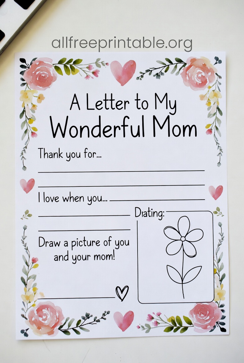 Printable Mother's Day Crafts - AllFreePrintable.Org (6)