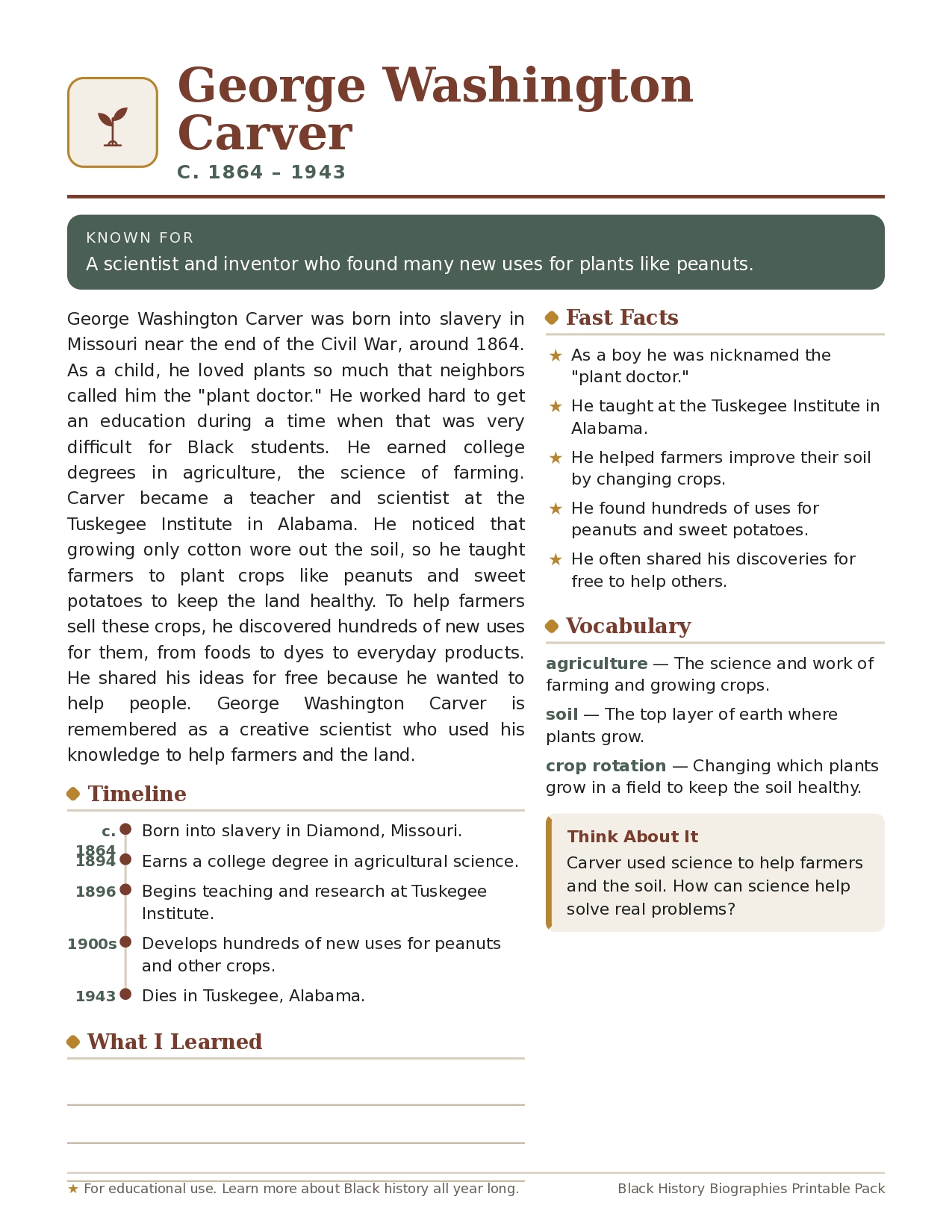 Free Black History Biographies Printable Packs_page-0005