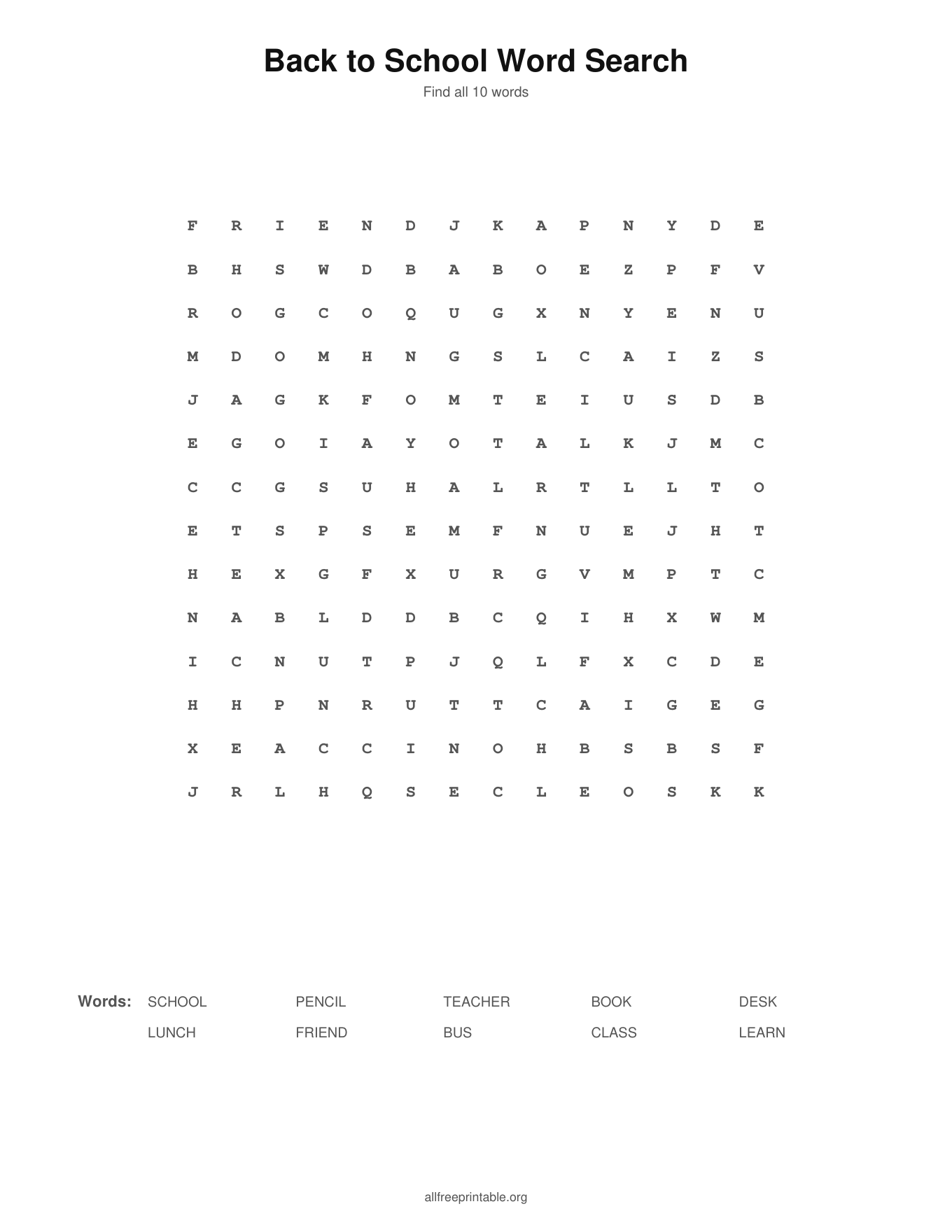 free printable word searches with answers