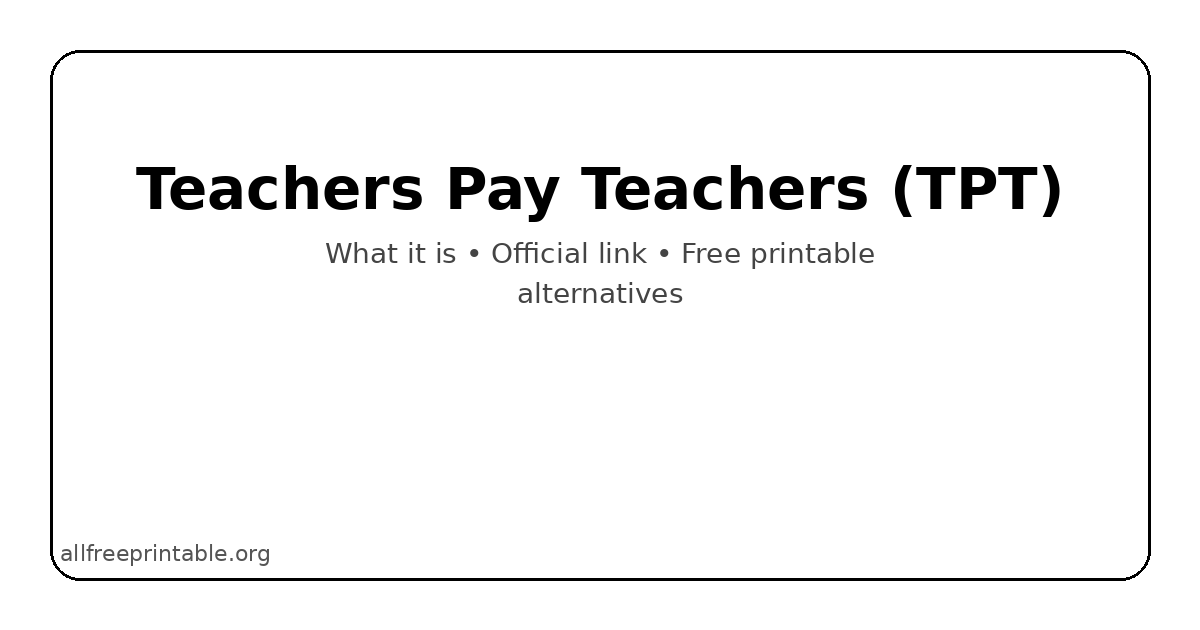 Teachers Pay Teachers TPT resource guide
