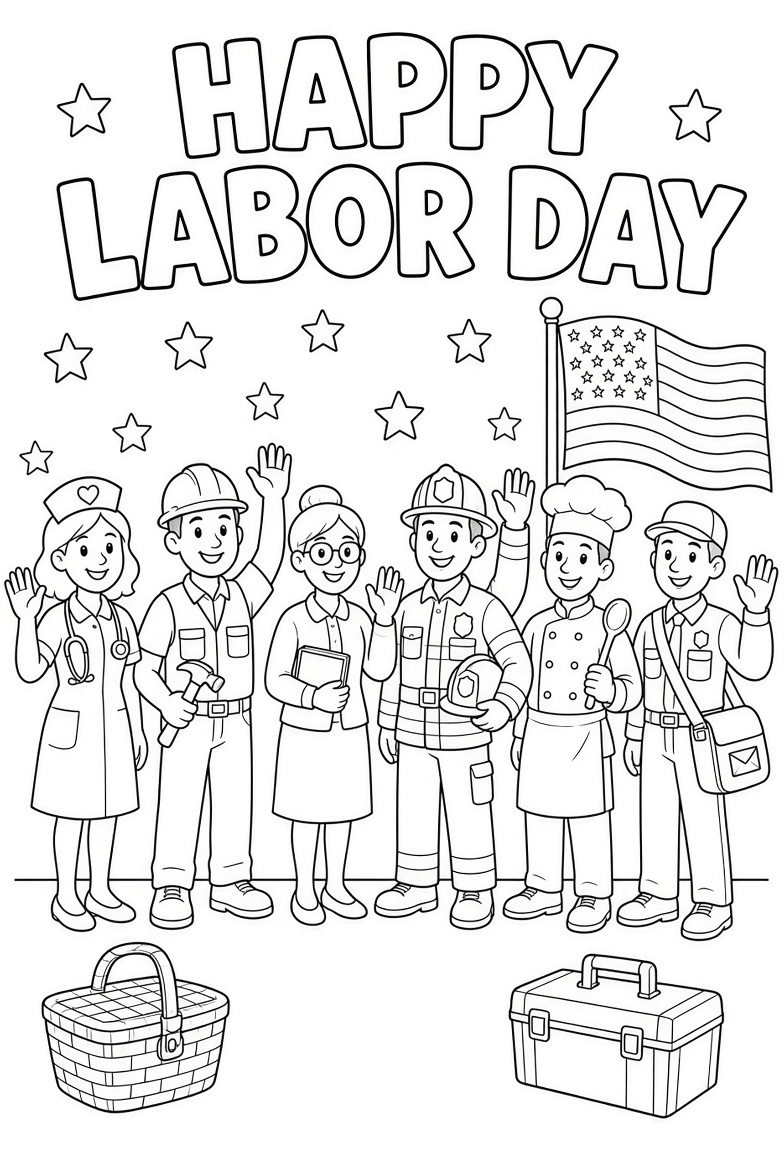 Free Printable Labor Day Activities for Kids