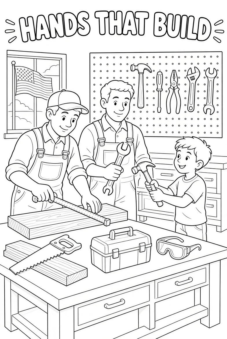 Free Printable Labor Day Coloring Pages for Kids